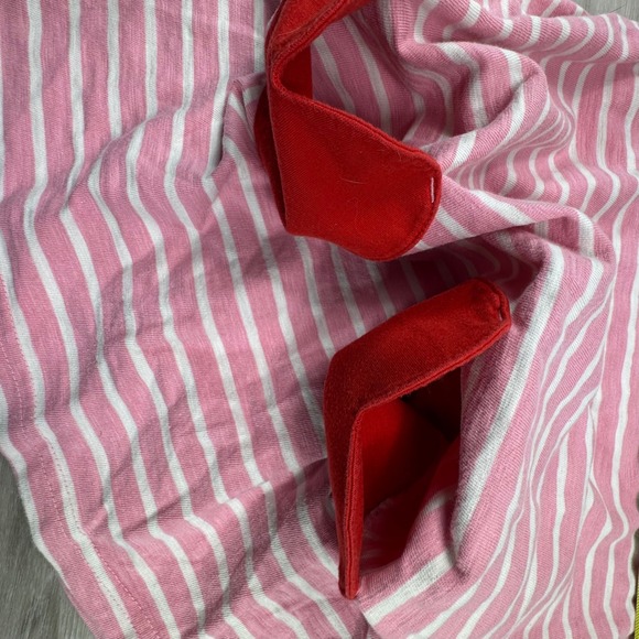 Mini Boden Girls Pink White Stripe Heart Pocket Long Sleeve Dress size 8/9 - Picture 7 of 12